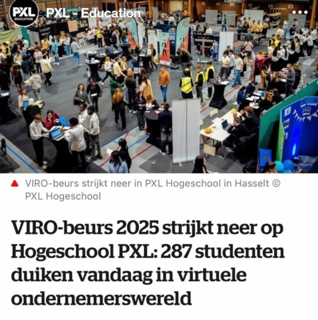 Onze 7de jaars in actie!
Vorige week dinsdag doken 7TI & 7TIE de VIRO-beurs in op PXL Hasselt. Klaar om te ontdekken, bij te leren en zich te laten inspireren door de toekomst van techniek en innovatie.
Trots op hun enthousiasme, vragen en drive. 🚀

#VIRObeurs #PXLHasselt #7dejaars #toekomstbouwers #learningbydoing #tisj #beroepsonderwijs #warmeschool